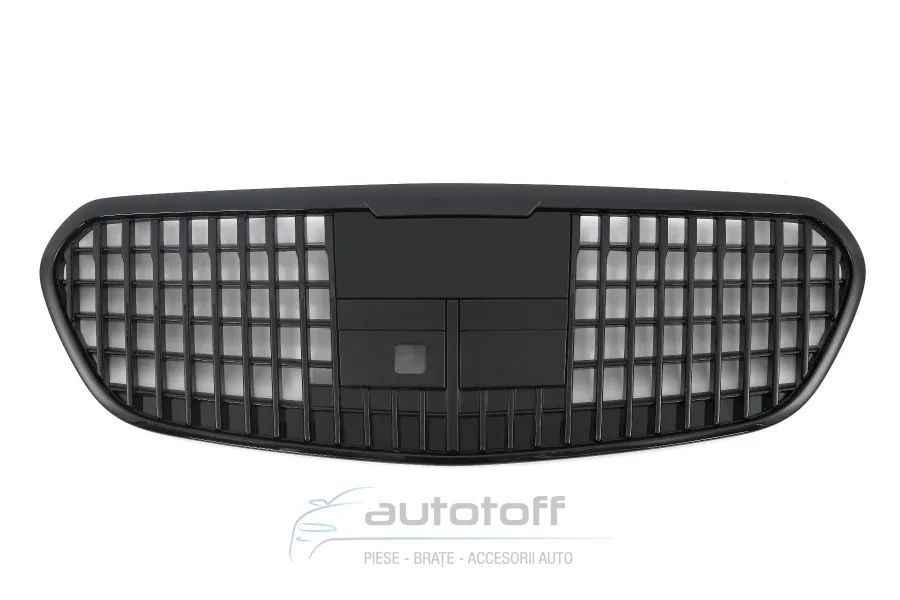 Grila centrala compatibila cu Mercedes S-Class W223 (2021+) Black MBH Design