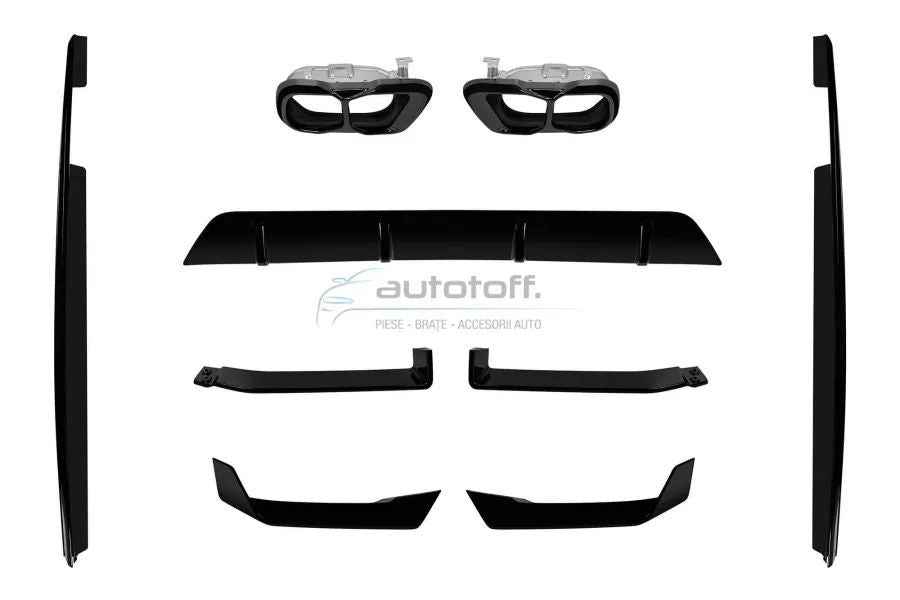 Pachet Prelungiri BMW X6 G06 Facelift (2023+) Negru Lucios M-Tech Design
