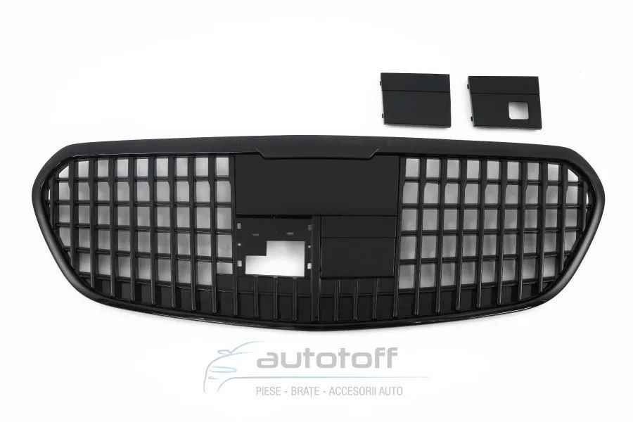 Grila centrala compatibila cu Mercedes S-Class W223 (2021+) Black MBH Design