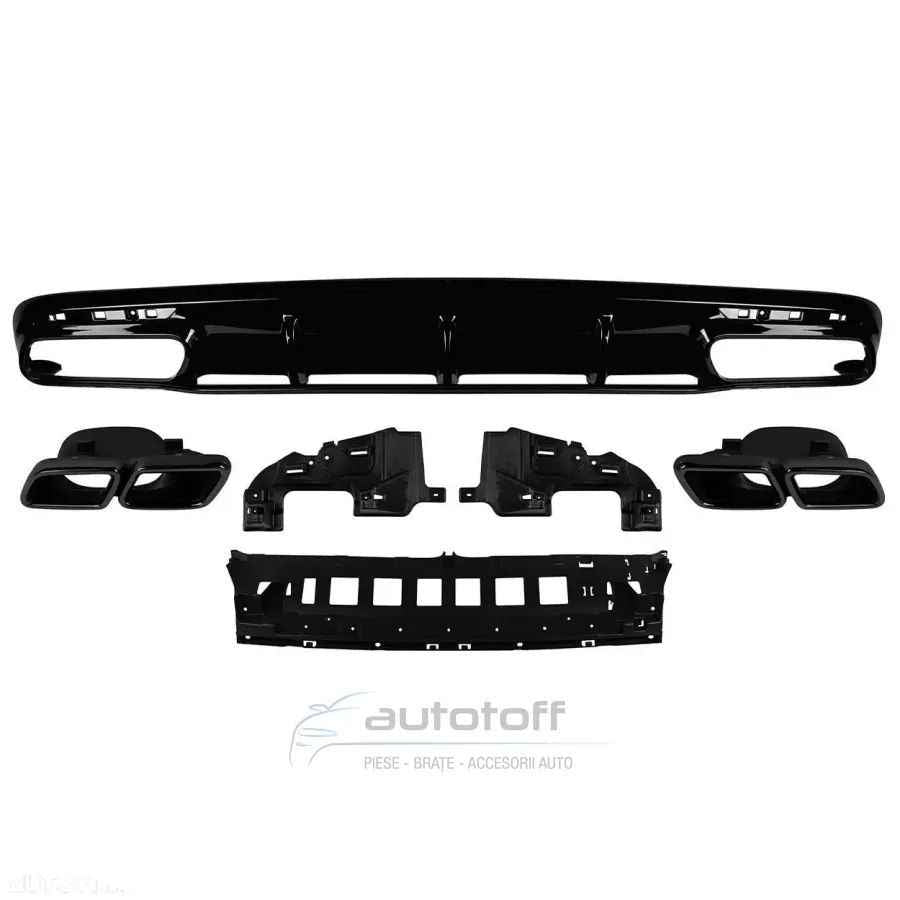 Difuzor bara spate Mercedes S-Coupe C217 A217 (2014-2017) S63 AMG Black Design