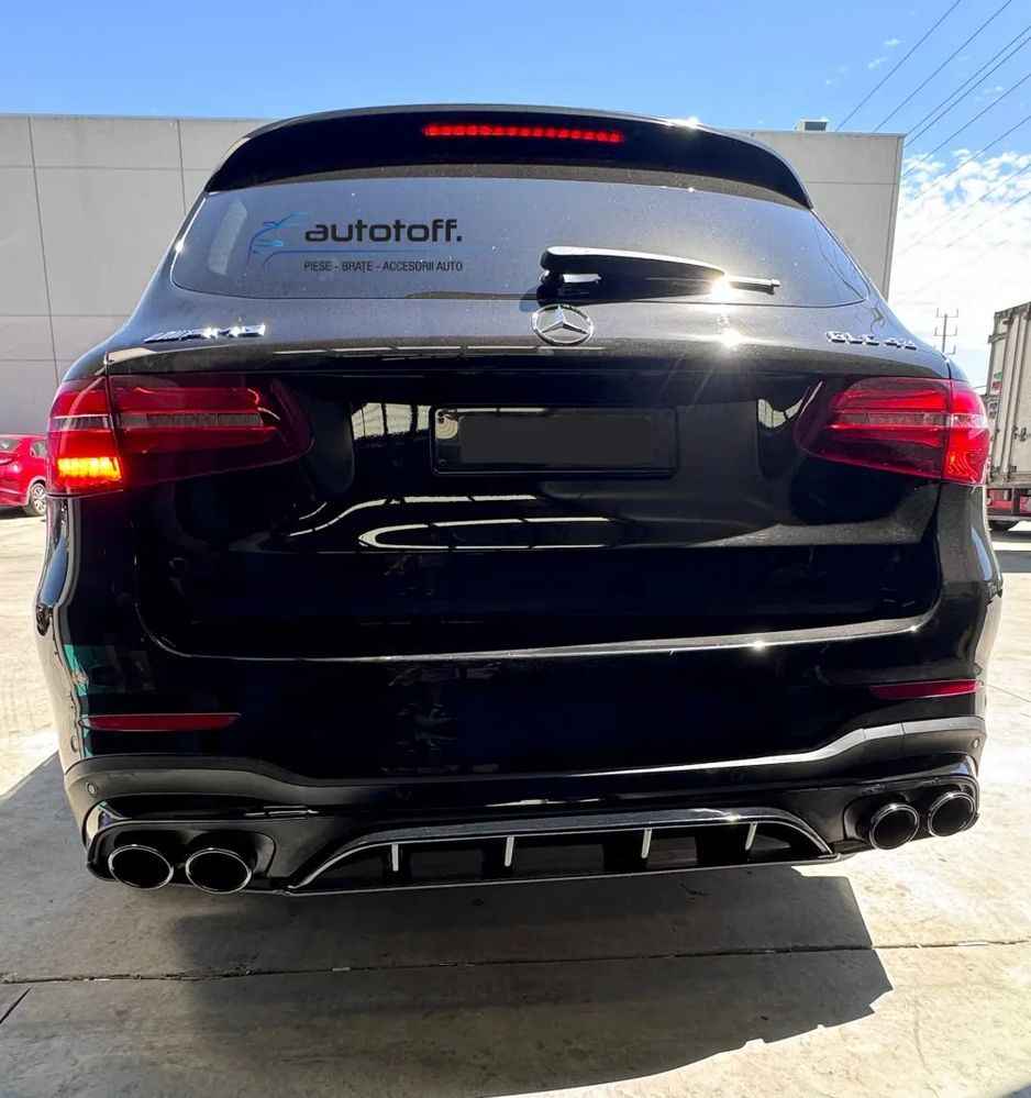 Difuzor bara spate Mercedes GLC X253 SUV (2015+) NEW Design Full Black