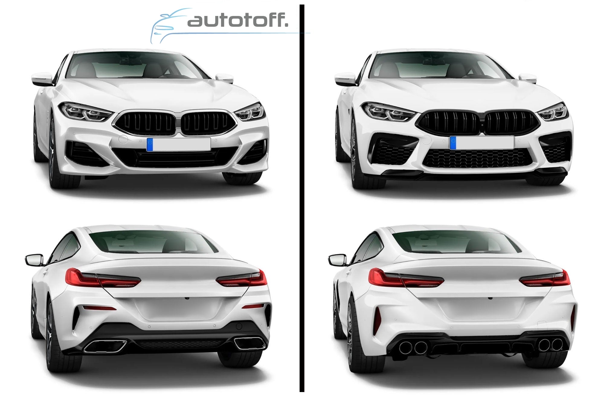 Pachet exterior compatibil cu BMW X6 G06 (2019-2023) Conversie la Facelift X6M Design