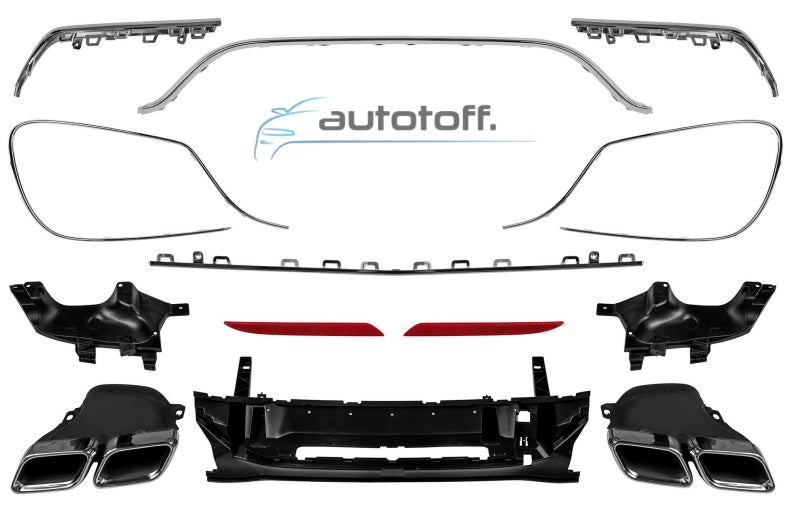 Pachet exterior compatibil Mercedes S-Class W222 (2013+) Conversie (2017+) Facelift S63 Design