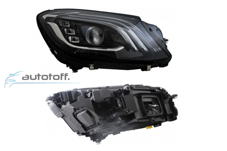 Pachet exterior compatibil Mercedes S-Class W222 (2013+) Conversie (2017+) Facelift S63 Design