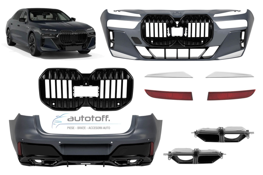 Pachet compatibil cu BMW G70 Seria 7 (2023+) M760 Black package