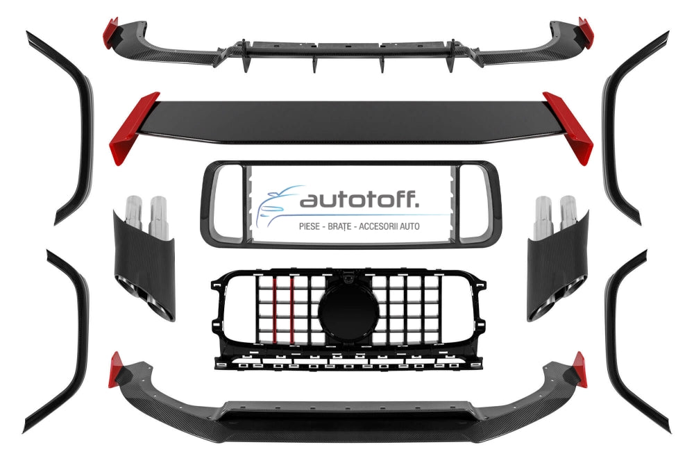 Pachet prelungiri compatibil cu Mercedes G-Class W464 (2018+) Carbon B Design